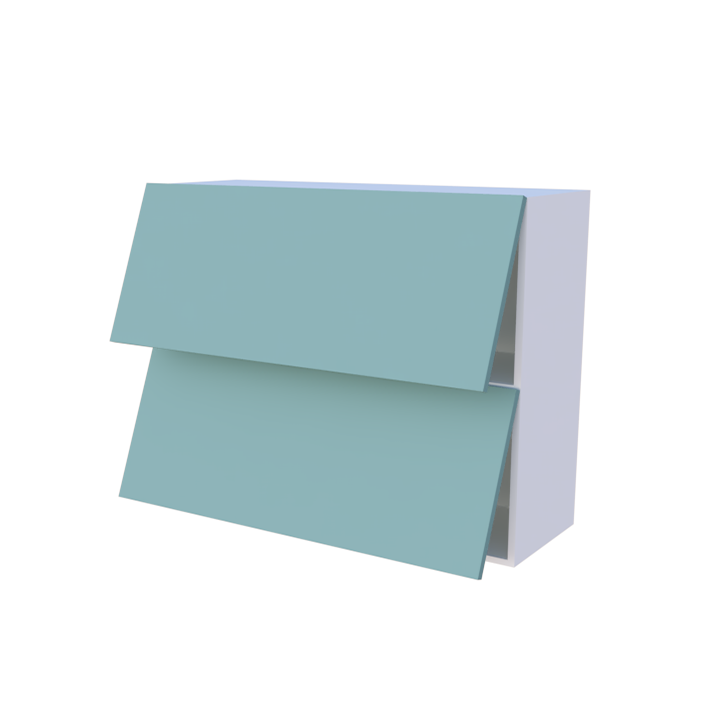 Meuble haut abattant 2 portes - Larg. 100cm - Haut. 70cm