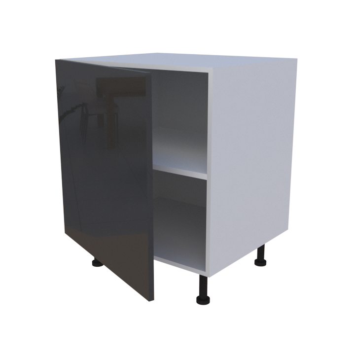 Meuble bas de rangement 1 porte - larg. 70 cm - Haut. 85cm (pieds inclus)