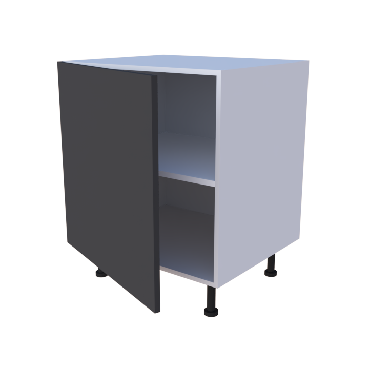 Meuble bas de rangement 1 porte - larg. 70 cm - Haut. 85cm (pieds inclus)