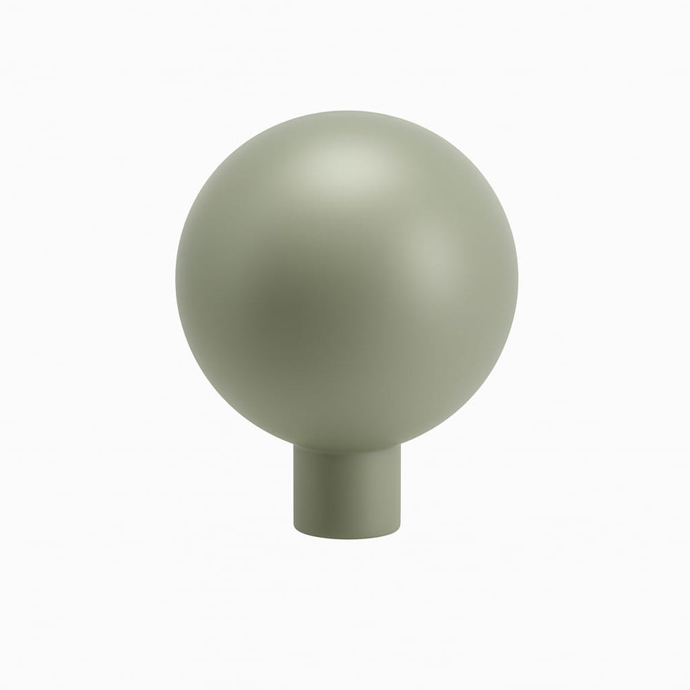 Poignée bouton 24mm métal vert pour meuble de cuisine sur mesure