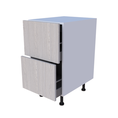 Meuble bas 2 casseroliers - larg. 45 cm - Haut. 85cm (pieds inclus)