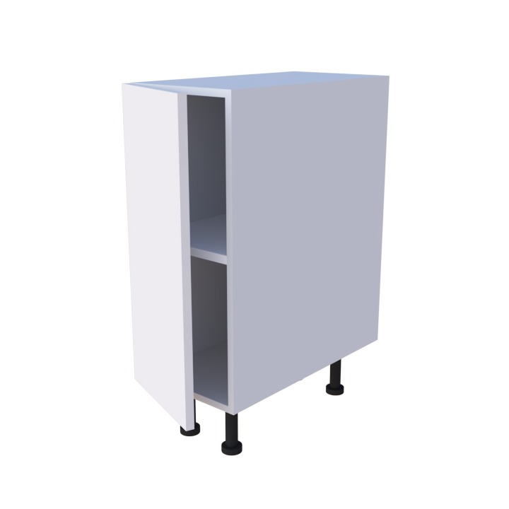 Meuble bas de rangement 1 porte - larg. 30 cm - Haut. 85cm (pieds inclus)
