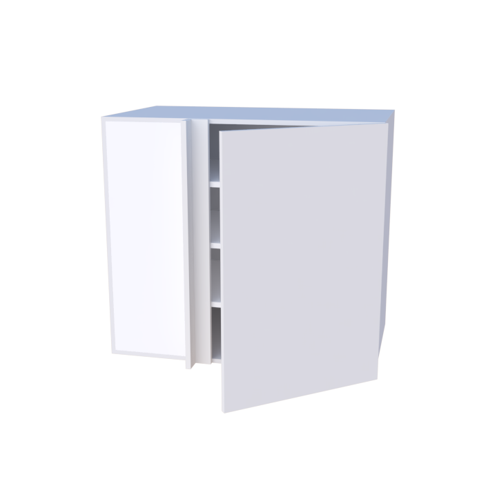 Meuble haut d'angle gauche 1 porte - hauteur 90cm