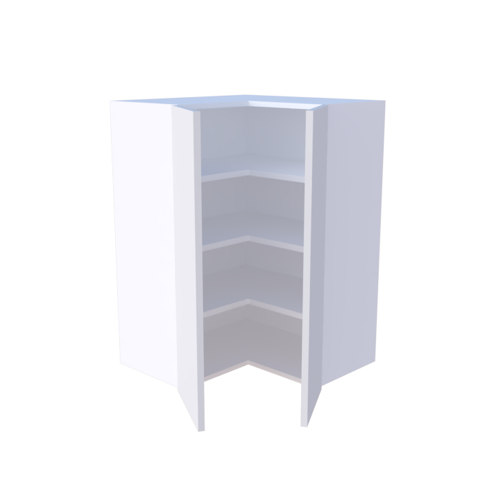 Meuble haut d'angle 2 portes - 90cm