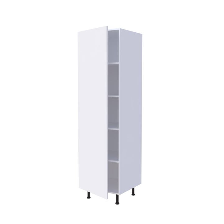 Colonne 1 porte étagères intérieures - Larg. 60cm - Haut. 215cm (pieds inclus)
