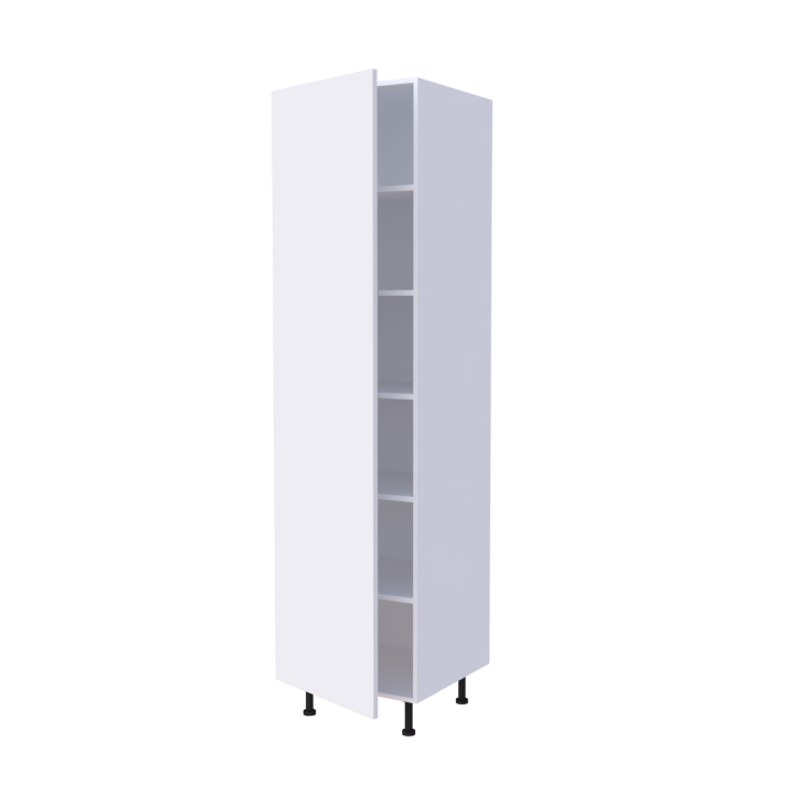 Colonne 1 porte étagères intérieures - Larg. 60cm - Haut. 235cm (pieds inclus)