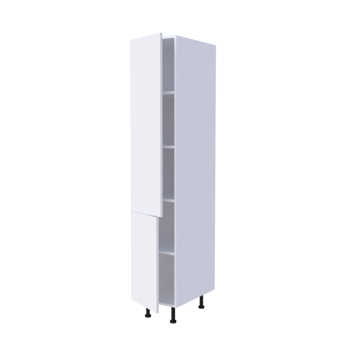 Colonne 2 portes étagères intérieures - Larg. 40cm - Haut. 215cm (pieds inclus)