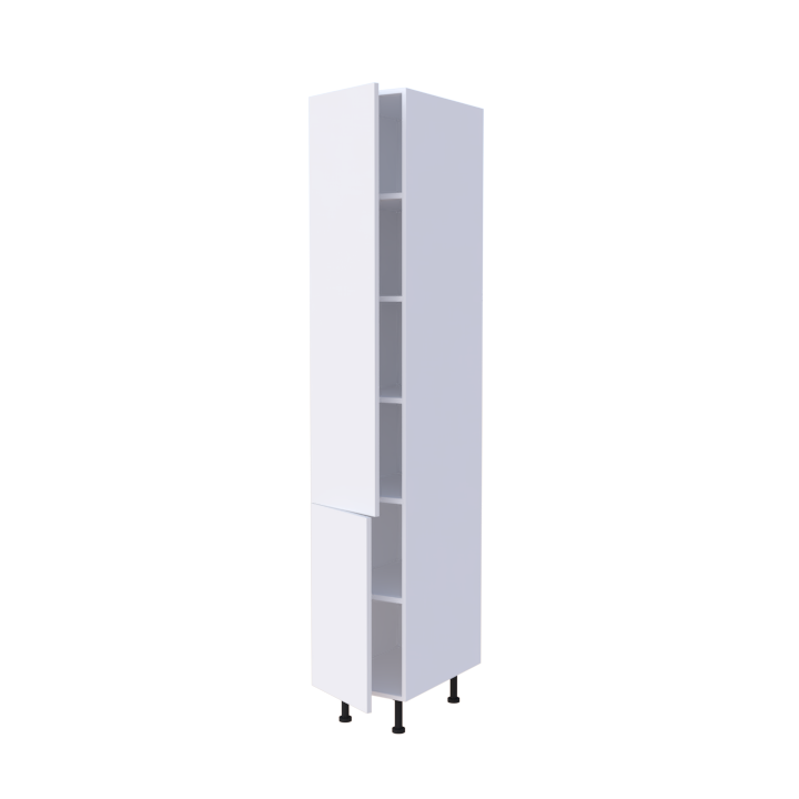 Colonne 2 portes étagères intérieures - Larg. 40cm - Haut. 235cm (pieds inclus)