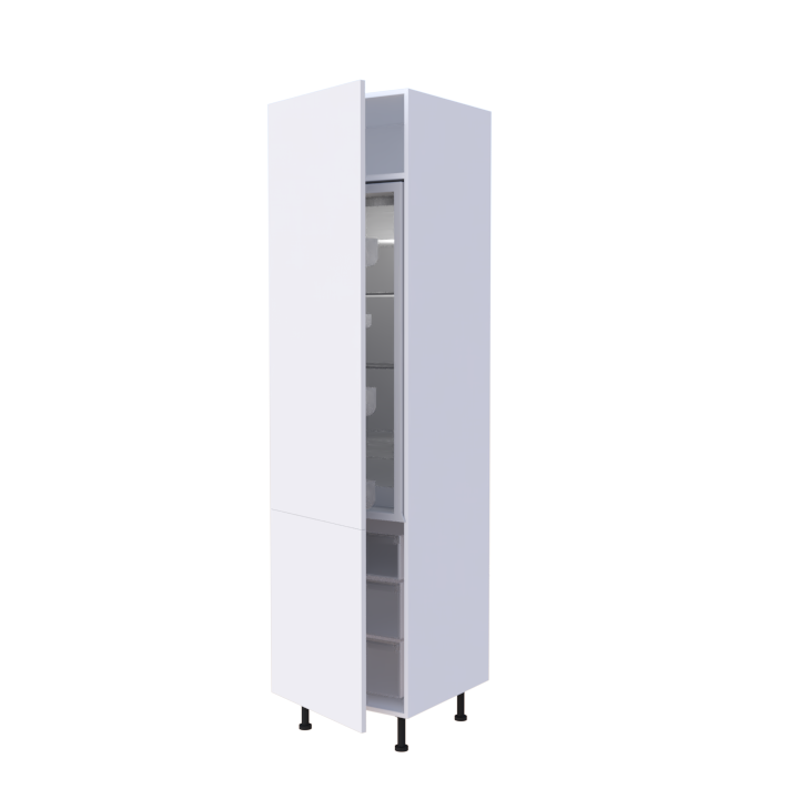 Colonne réfrigérateur 2 portes - Larg. 60cm - Haut. 235cm (pieds inclus)