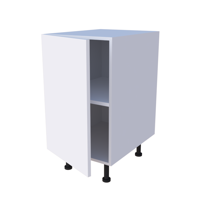 Meuble bas de rangement 1 porte - larg. 45cm - Haut. 85cm (pieds inclus)