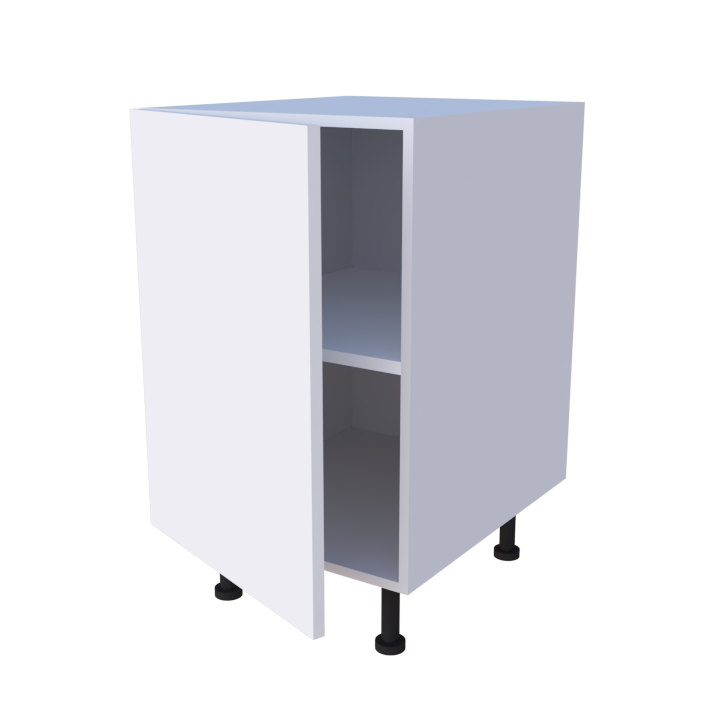 Meuble bas de rangement 1 porte - larg. 50 cm - Haut. 85cm (pieds inclus)