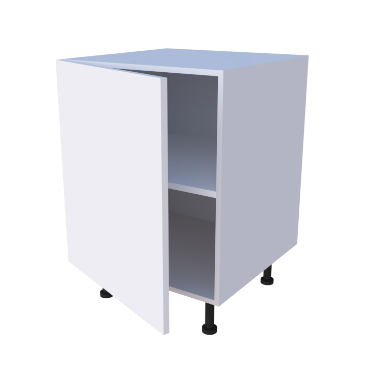 Meuble bas de rangement 1 porte - larg. 60 cm - Haut. 85cm (pieds inclus)