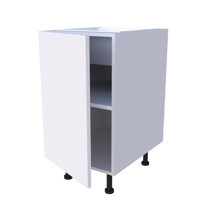 Meuble bas evier 1 porte - larg. 50cm - Haut. 85cm (pieds inclus)