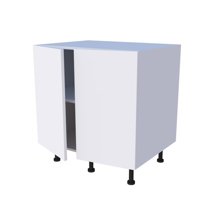 Meuble bas de rangement 2 portes - larg. 80 cm - Haut. 85cm (pieds inclus)