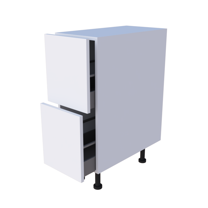 Meuble bas 2 casseroliers - larg. 30 cm - Haut. 85cm (pieds inclus)