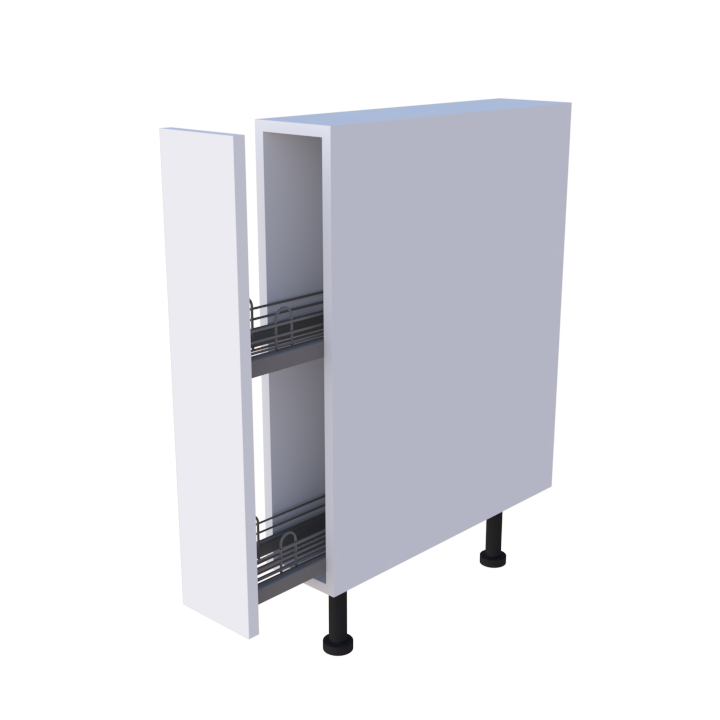 Meuble bas épicier - larg. 15cm - Haut. 85cm (pieds inclus)