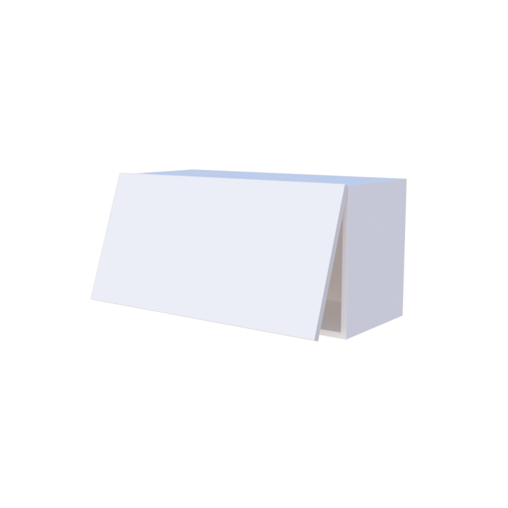 Meuble haut abattant 1 porte - Larg. 80cm - Haut. 40cm