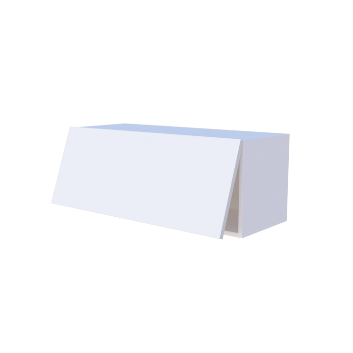 Meuble haut abattant 1 porte - Larg. 90cm - Haut. 35cm