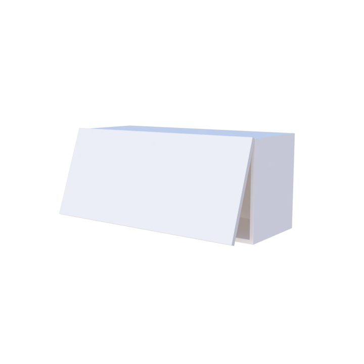 Meuble haut abattant 1 porte - Larg. 90cm - Haut. 40cm