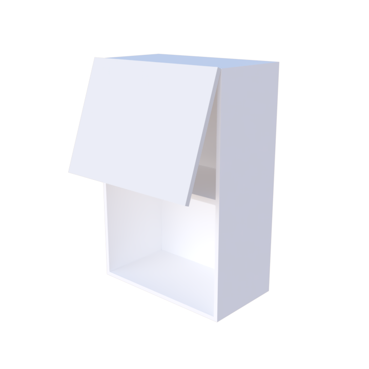 Meuble haut abattant 1 porte micro onde - Larg. 60cm - Haut. 90cm