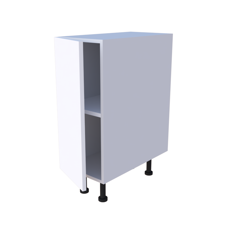 Meuble bas de rangement 1 porte - larg. 30 cm - Haut. 85cm (pieds inclus)