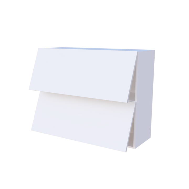 Meuble haut abattant 2 portes - Larg. 100cm - Haut. 70cm