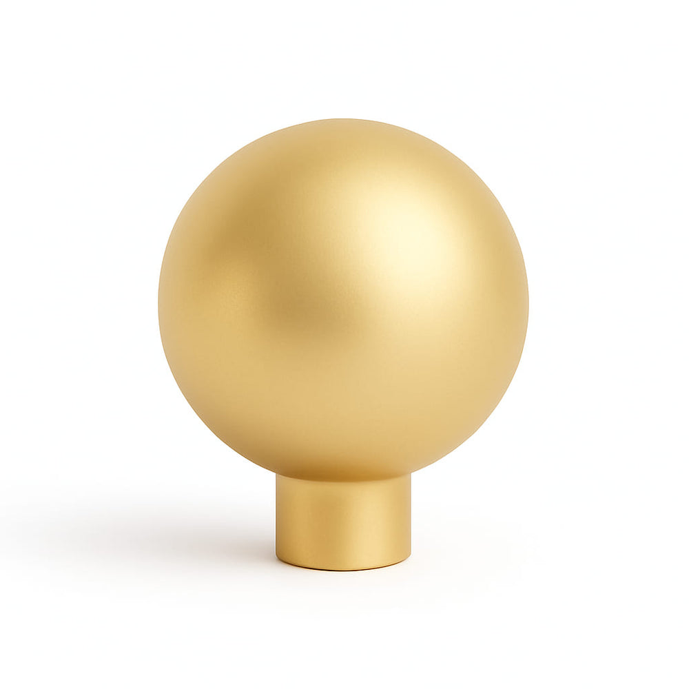 Poignée bouton 25mm métal doré mat pour meuble de cuisine sur mesure