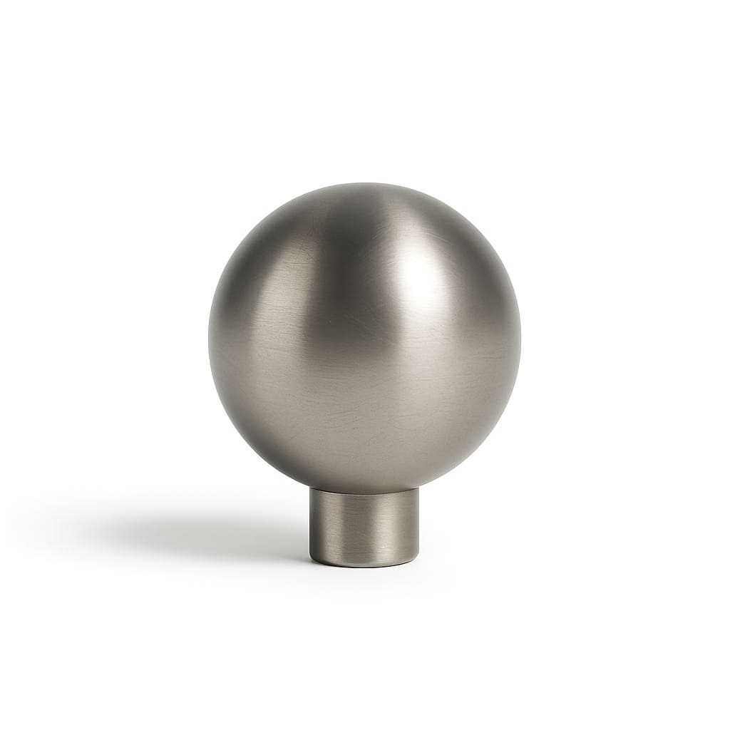 Poignée bouton ronde 25mm en métal clair pour meuble de cuisine sur mesure