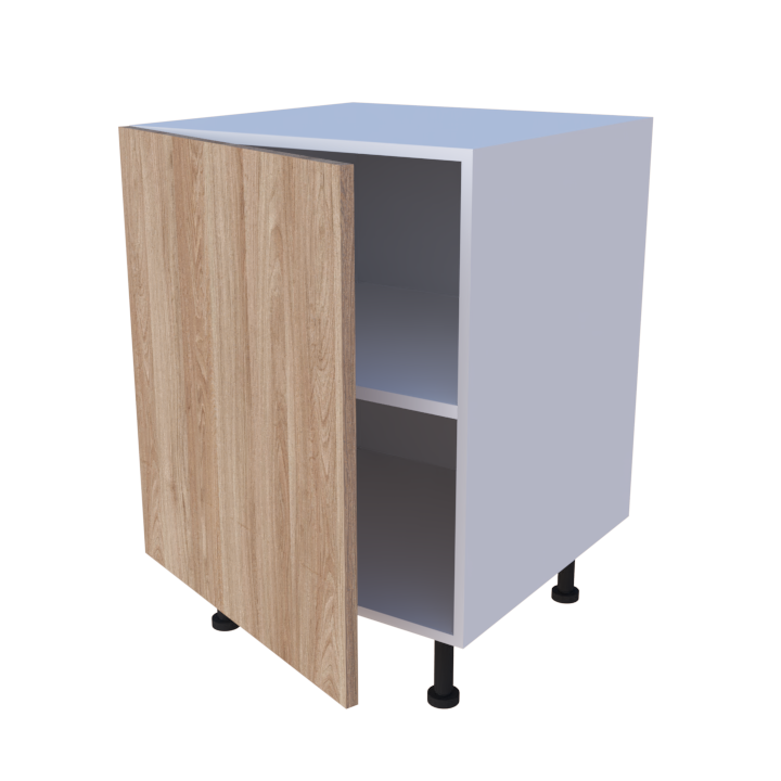 Meuble bas de rangement 1 porte - larg. 60 cm - Haut. 85cm (pieds inclus)