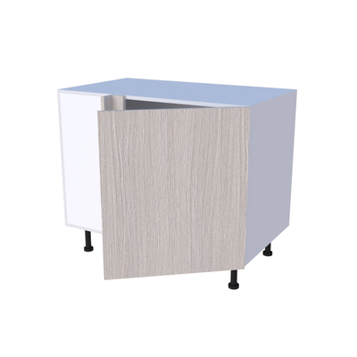 Meuble bas d'angle 1 porte 100x85cm, optimisation rangement cuisine sur mesure