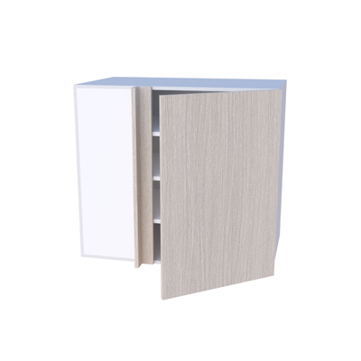 Meuble haut d'angle 1 porte 90cm, optimisation rangement cuisine sur mesure