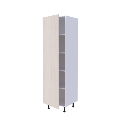 Colonne de cuisine 1 porte 60x215cm avec étagères intérieures, rangement sur mesure