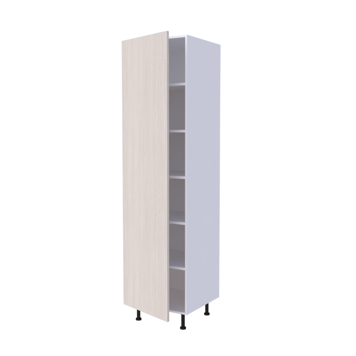 Colonne de cuisine 1 porte 60x235cm avec étagères intérieures, rangement sur mesure