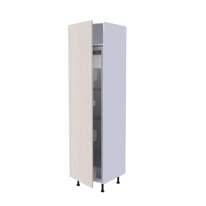 Colonne réfrigérateur 1 porte 60x235cm intégrée, meuble cuisine sur mesure