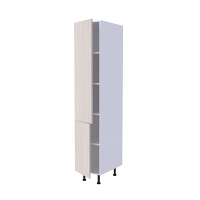 Colonne de cuisine 2 portes 40x215cm avec étagères intérieures, rangement sur mesure