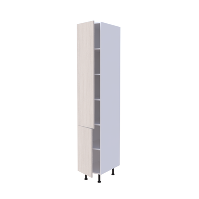 Colonne de cuisine 2 portes 40x235cm avec étagères intérieures, rangement sur mesure