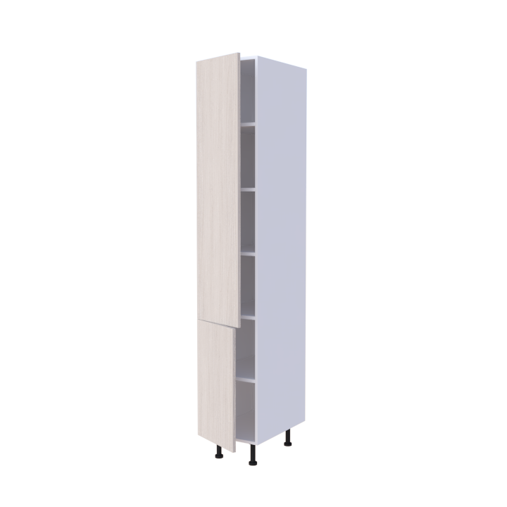 Colonne de cuisine 2 portes 40x235cm avec étagères intérieures, rangement sur mesure