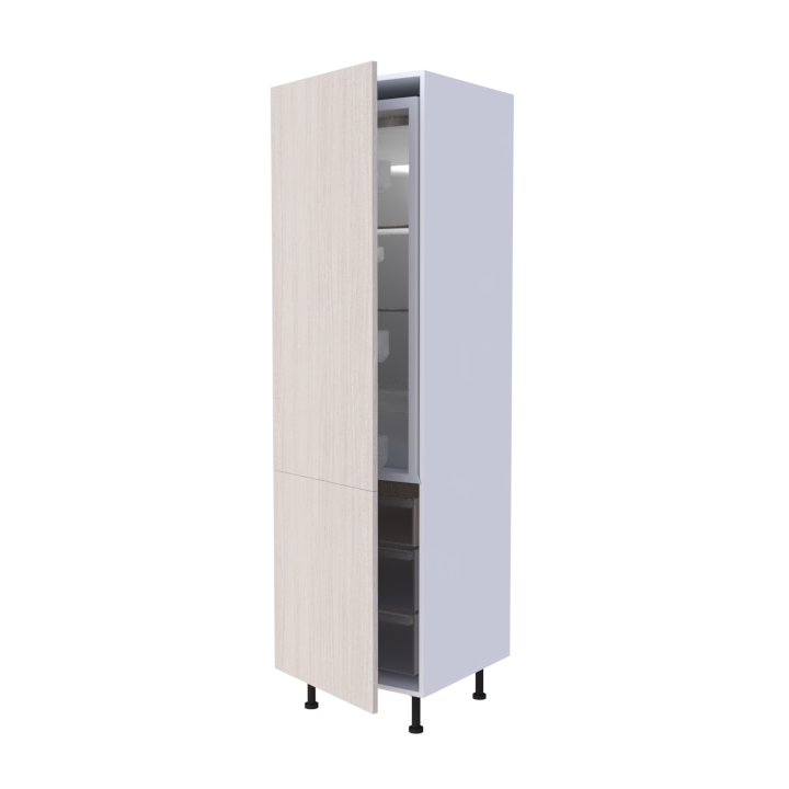 Colonne réfrigérateur 2 portes 60x215cm intégrée, cuisine sur mesure française