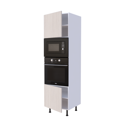 Colonne four et micro-onde encastrable 60x215cm avec 2 portes, cuisine sur mesure