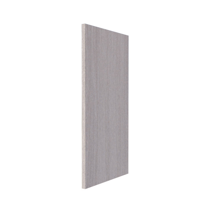 Joue arrière îlot chêne blond clair 349x698mm, finition sur mesure pour cuisine