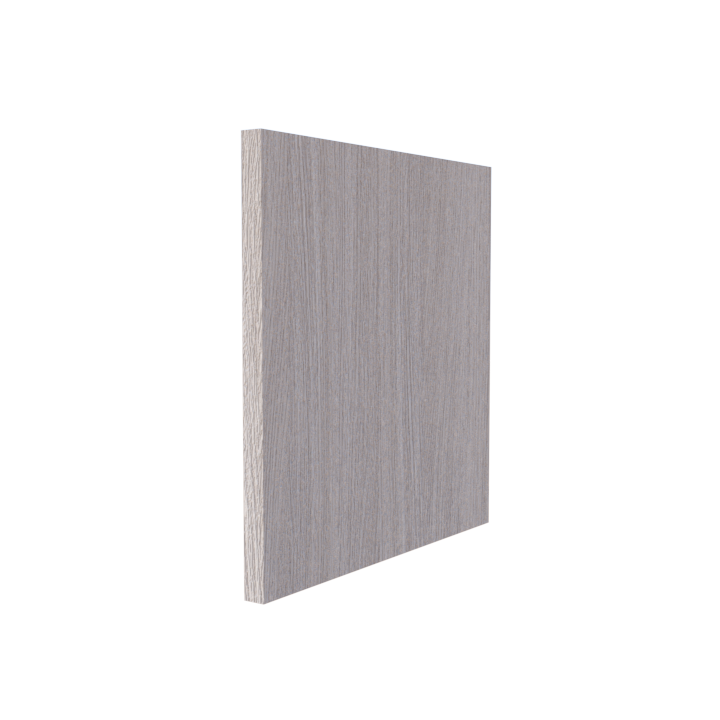 Joue meuble haut 350x348mm chêne blond clair, finition sur mesure pour cuisine