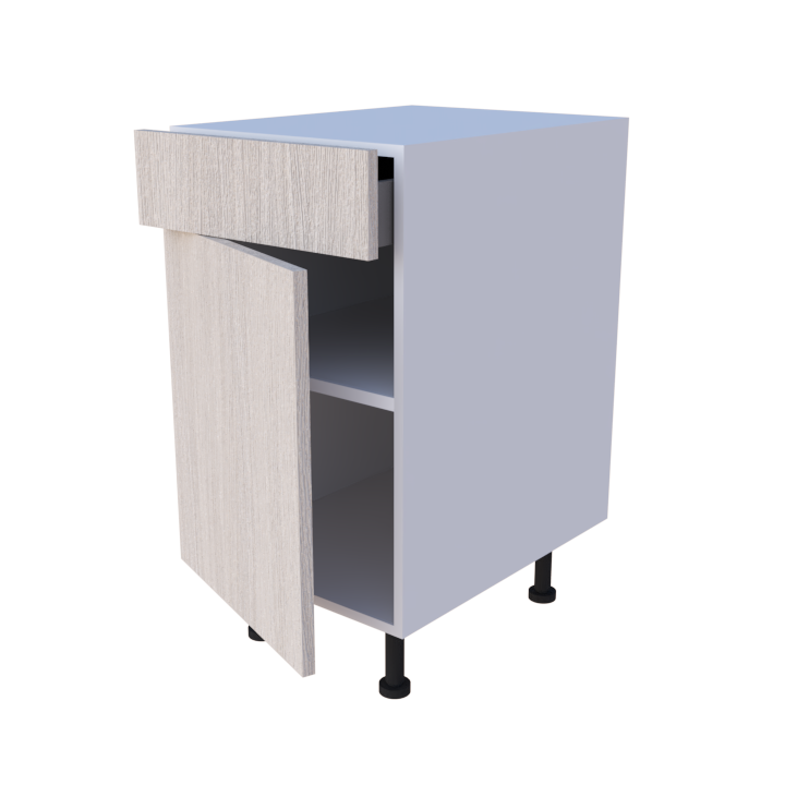 Meuble bas cuisine 45x85cm 1 porte et 1 tiroir, rangement sur mesure fabrication française