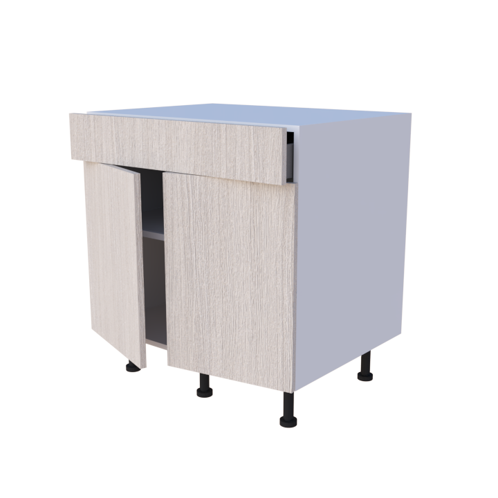 Meuble bas cuisine 2 portes 1 tiroir largeur 80cm hauteur 85cm, rangement sur mesure