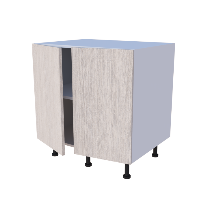 Meuble bas de rangement 2 portes - larg. 80 cm - Haut. 85cm (pieds inclus)