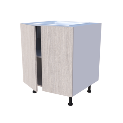 Meuble bas évier 2 portes 70x85cm, rangement cuisine sur mesure fabrication française