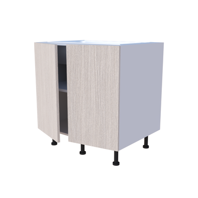 Meuble bas évier 2 portes 80x85cm, rangement cuisine sur mesure fabrication française