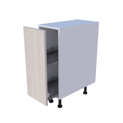Meuble bas épicier 30x85cm avec porte extractible et panier, cuisine sur mesure