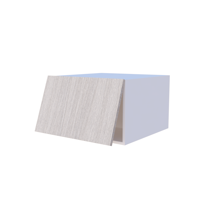 Meuble haut abattant 1 porte 60x38cm grande profondeur, rangement cuisine sur mesure