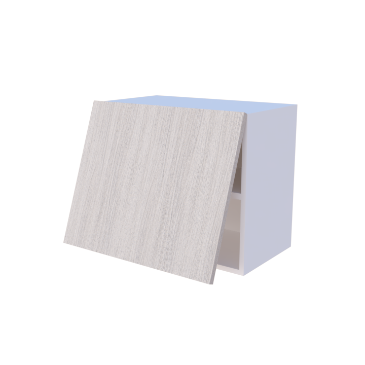 Meuble haut de cuisine abattant 1 porte 60x50cm, rangement pratique sur mesure