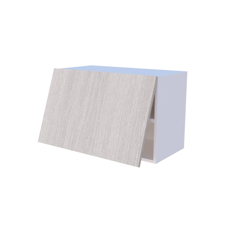 Meuble haut abattant 1 porte 70x45cm, rangement cuisine moderne fabrication française